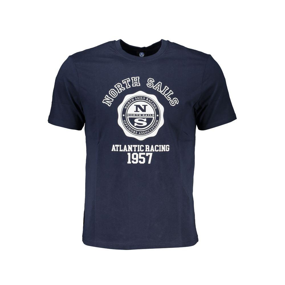 North Sails Blue Cotton T-Shirt -   -  North Sails.