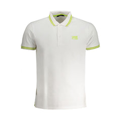 Cavalli Class White Cotton Polo Shirt -   -  Cavalli Class.