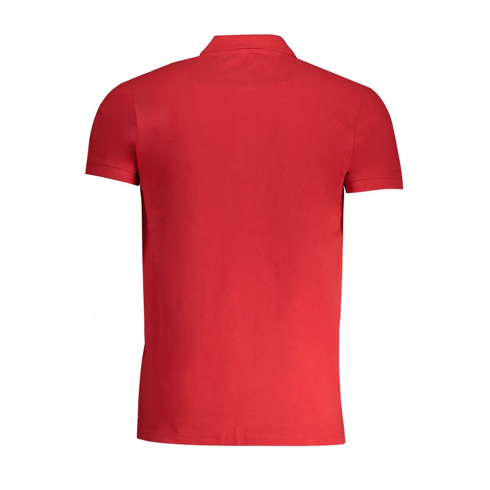 Cavalli Class Red Cotton Polo Shirt -   -  Cavalli Class.