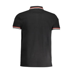 Cavalli Class Black Cotton Polo Shirt -   -  Cavalli Class.