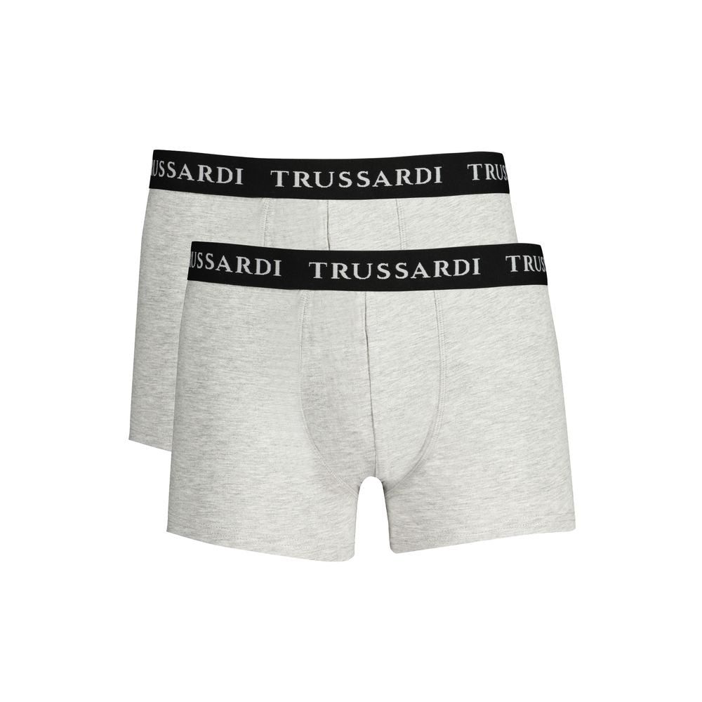 Trussardi Brown Cotton Men Boxer Underwear -   -  Trussardi.