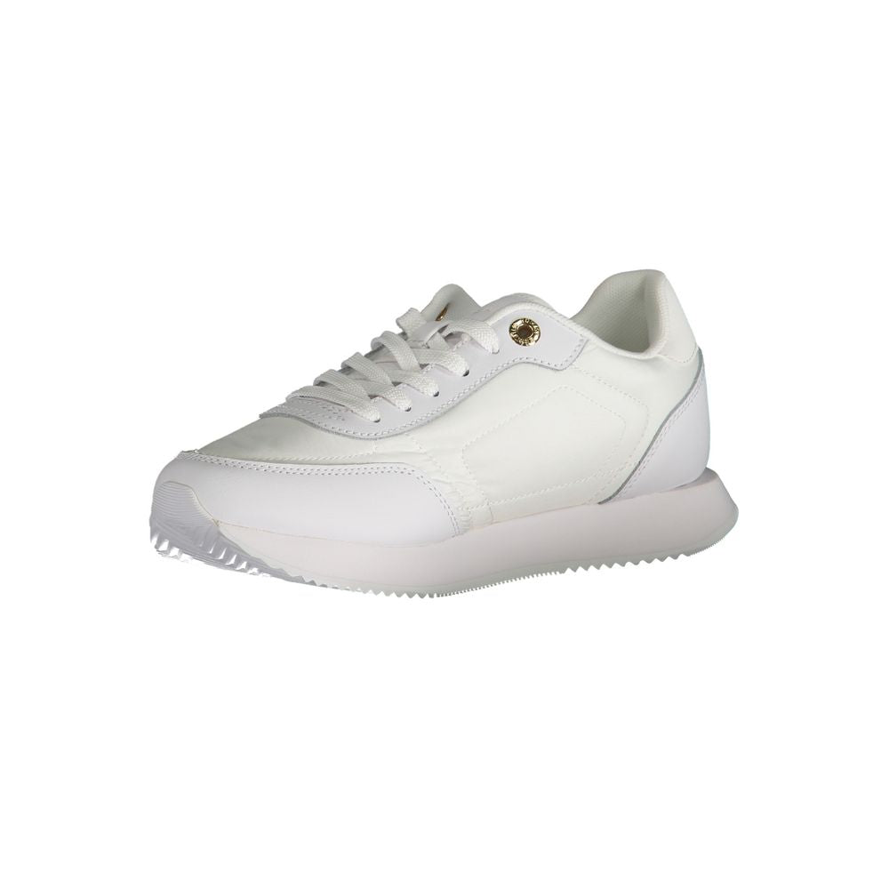 Tommy Hilfiger White Polyester Sneaker -   -  Tommy Hilfiger.