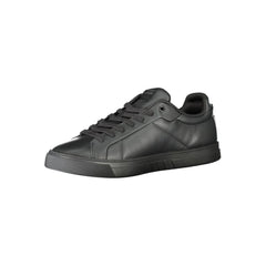 Tommy Hilfiger Black Leather Men Sneaker -   -  Tommy Hilfiger.