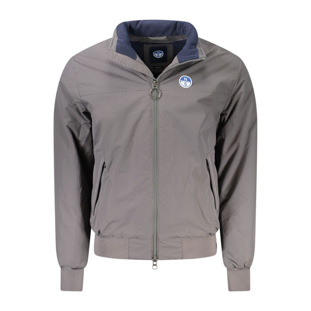 North Sails Brown Polyamide Men Jacket -   -  North Sails.