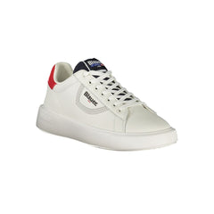 Blauer White Leather Men Sneaker -   -  Blauer.