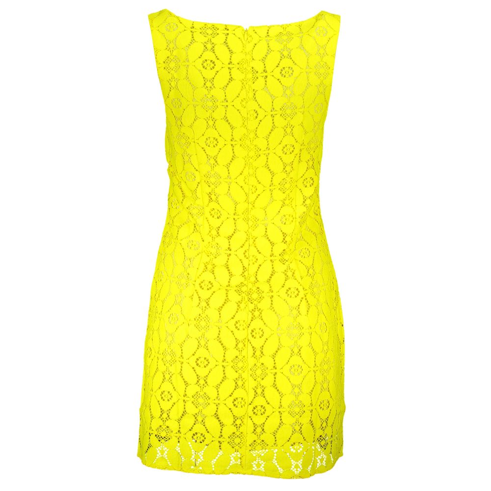 Desigual Yellow Polyester Women Sleeveless Dress -   -  Desigual.
