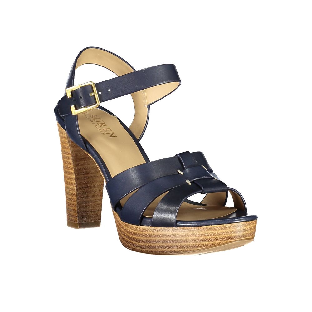 Ralph Lauren Blue Leather Sandal -   -  Ralph Lauren.