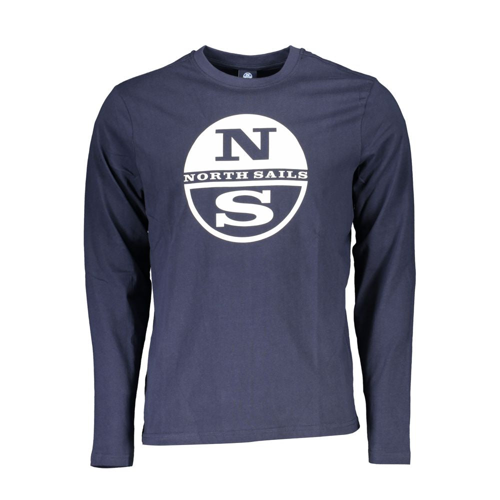 North Sails Blue Cotton T-Shirt -   -  North Sails.