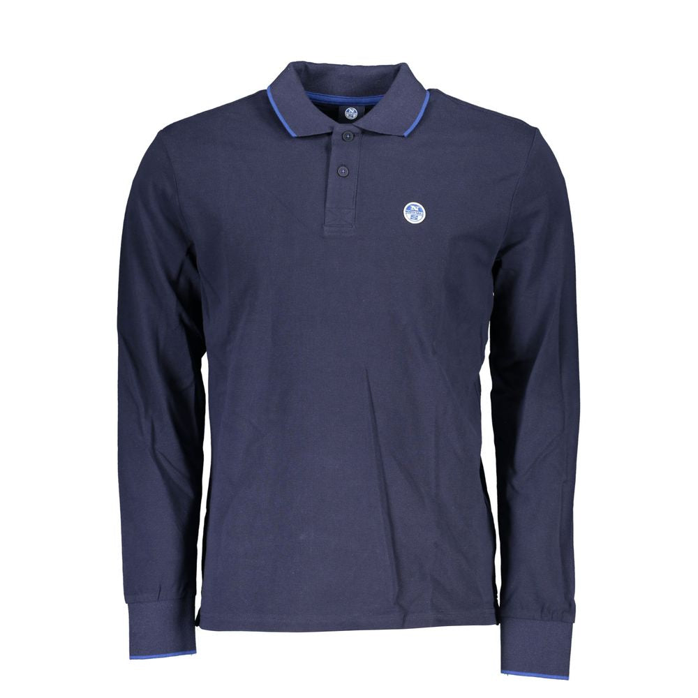 North Sails Blue Cotton Men Polo Shirt -   -  North Sails.