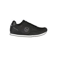 Sergio Tacchini Elegant Black Embroidered Sneakers with Laces -   -  Sergio Tacchini.