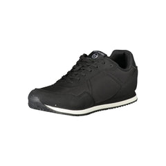 Sergio Tacchini Elegant Black Embroidered Sneakers with Laces -   -  Sergio Tacchini.