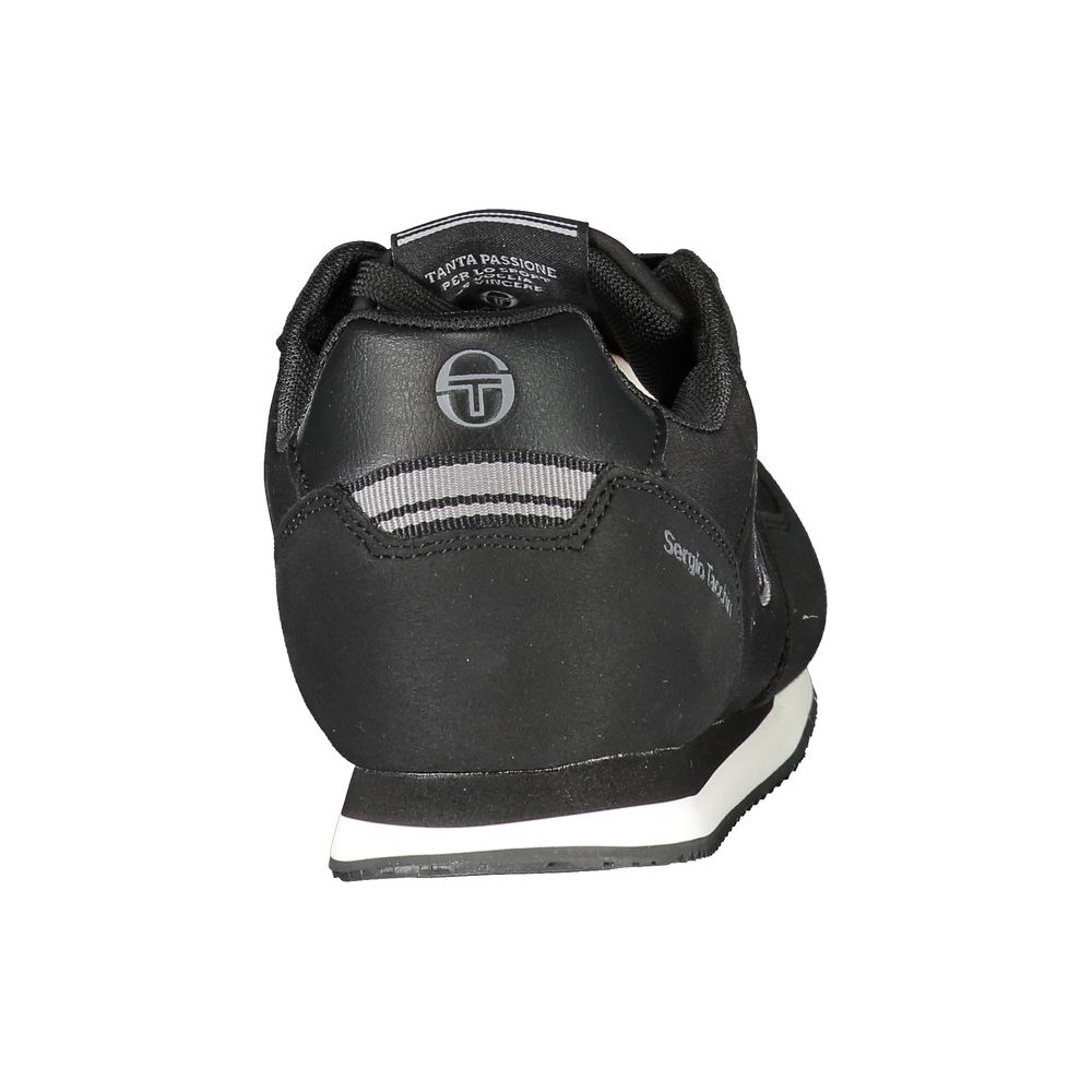Sergio Tacchini Elegant Black Embroidered Sneakers with Laces -   -  Sergio Tacchini.