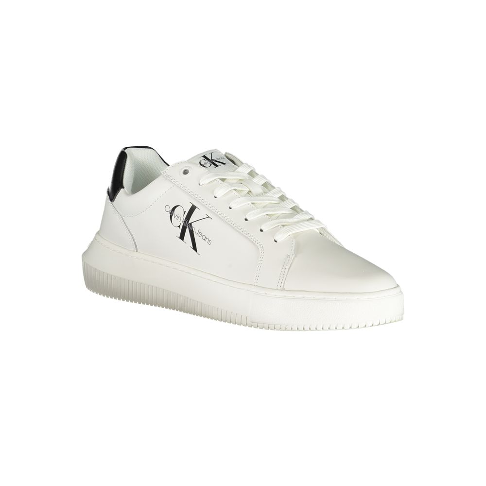 Calvin Klein Sophisticated White Lace-Up Sneakers -   -  Calvin Klein.