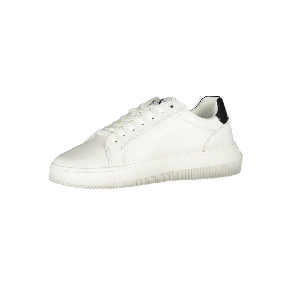 Calvin Klein Sophisticated White Lace-Up Sneakers -   -  Calvin Klein.