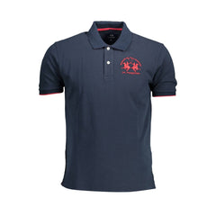 La Martina Elegant Blue Short-Sleeved Polo -   -  La Martina.
