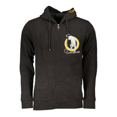 Cavalli Class Black Cotton Men Sweater -   -  Cavalli Class.