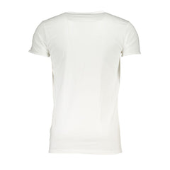 Cavalli Class White Cotton T-Shirt -   -  Cavalli Class.