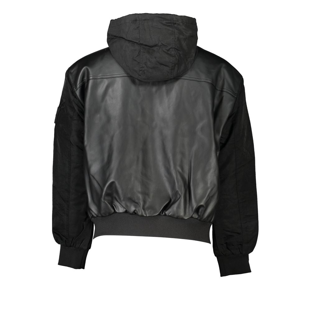 Calvin Klein Sleek Black Hooded Jacket with Contrasting Details -   -  Calvin Klein.