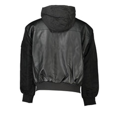 Calvin Klein Sleek Black Hooded Jacket with Contrasting Details -   -  Calvin Klein.