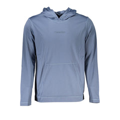 Calvin Klein Elegant Blue Hooded Sweatshirt - Men's Sports Chic -   -  Calvin Klein.