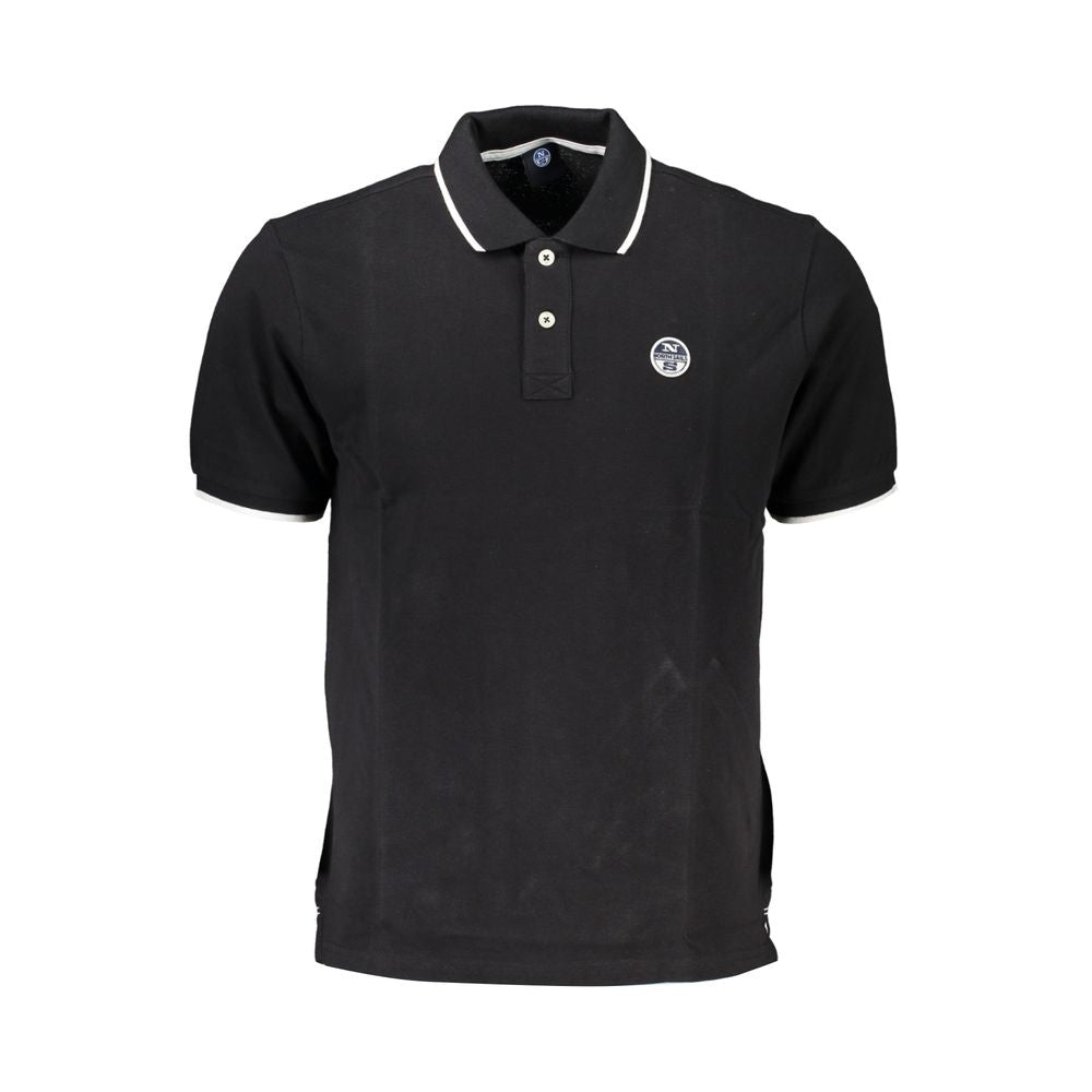 North Sails Black Cotton Polo Shirt -   -  North Sails.