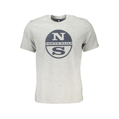 North Sails Brown Cotton Men T-Shirt -   -  North Sails.