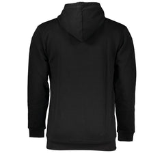 Sergio Tacchini Black Cotton Men's Hooded Sweater -   -  Sergio Tacchini.