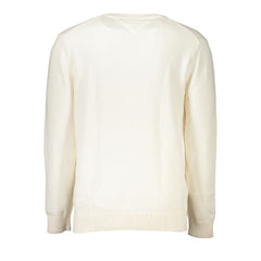Tommy Hilfiger Chic White Crew Neck Cotton Sweater -   -  Tommy Hilfiger.
