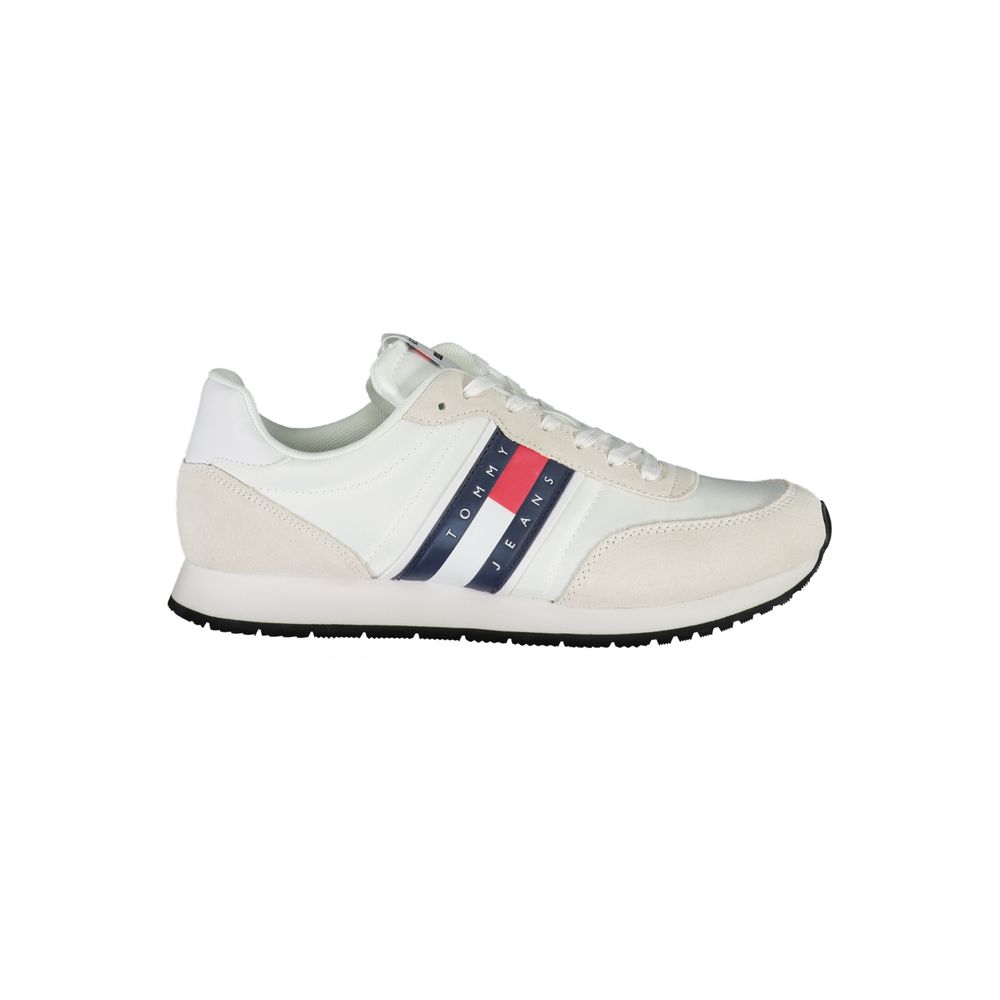 Tommy Hilfiger Sleek White Sneakers with Contrasting Details -   -  Tommy Hilfiger.