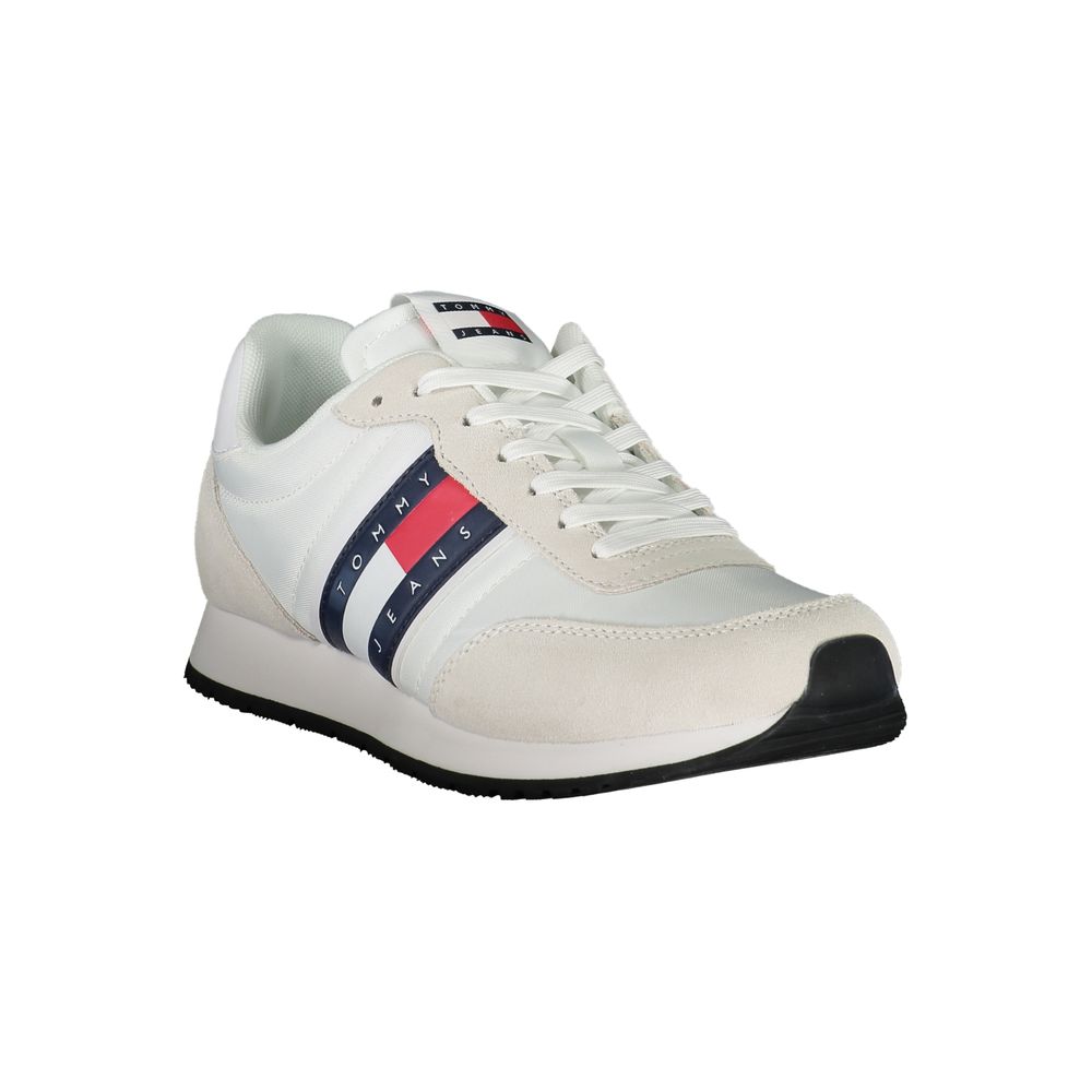Tommy Hilfiger Sleek White Sneakers with Contrasting Details -   -  Tommy Hilfiger.