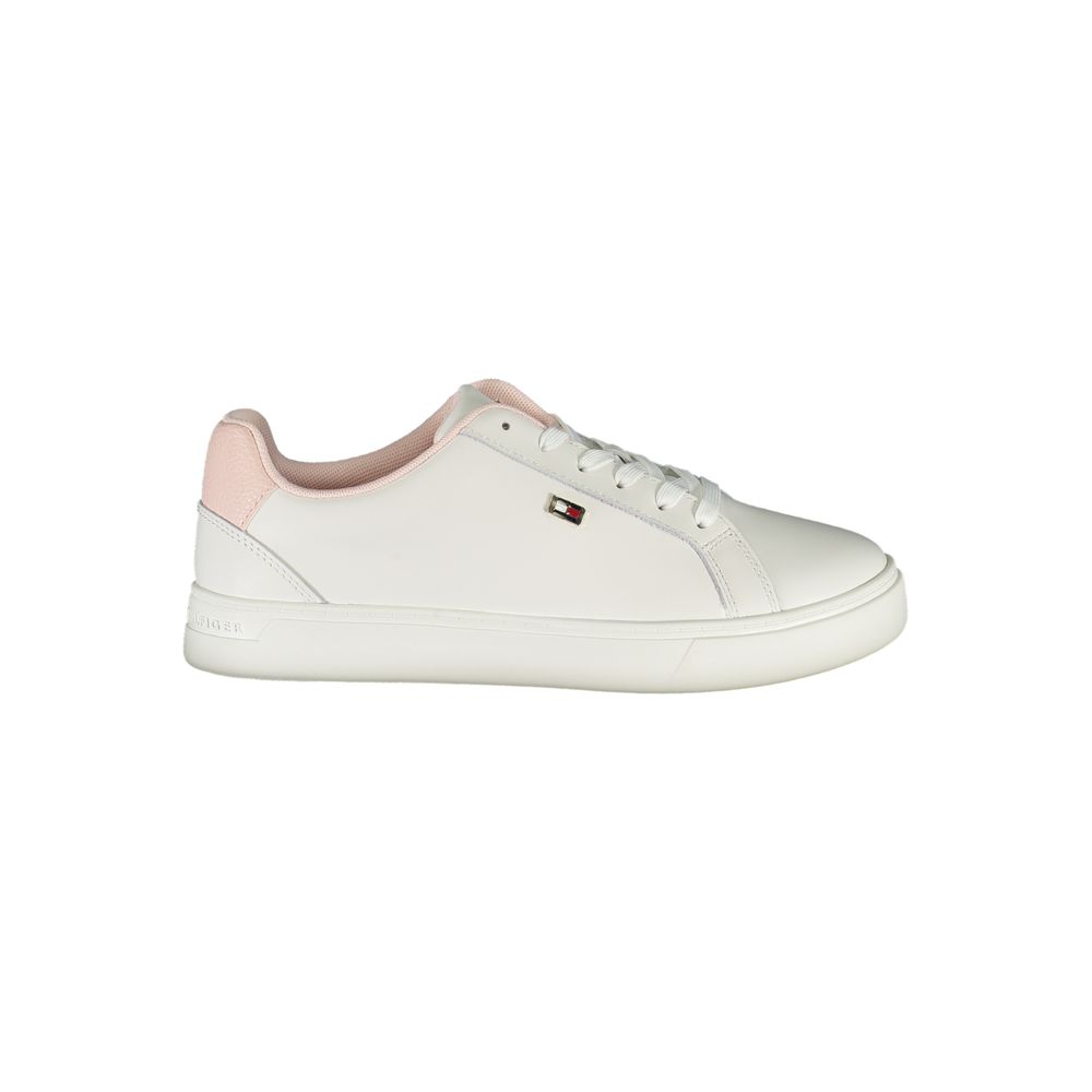 Tommy Hilfiger White Polyester Sneaker -   -  Tommy Hilfiger.