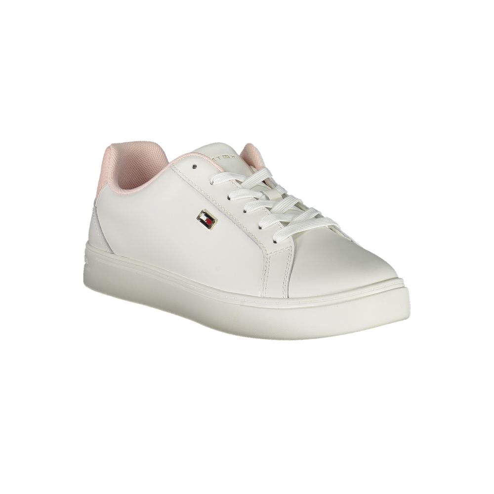 Tommy Hilfiger White Polyester Sneaker -   -  Tommy Hilfiger.
