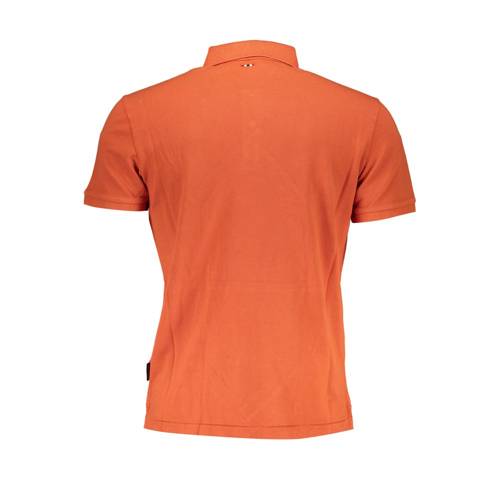 Napapijri Orange Cotton Polo Shirt -   -  Napapijri.