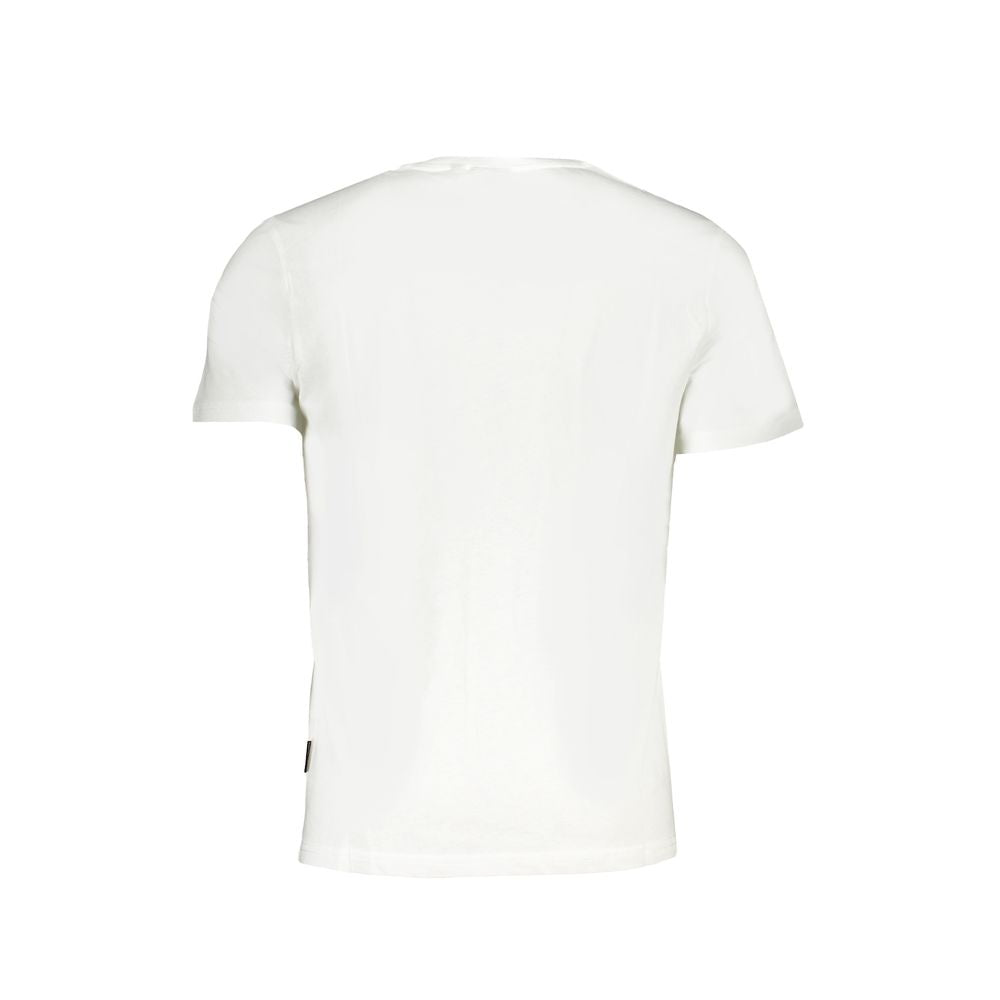 Napapijri White Cotton T-Shirt -   -  Napapijri.