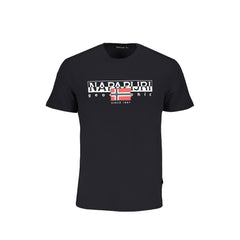 Napapijri Black Cotton T-Shirt -   -  Napapijri.