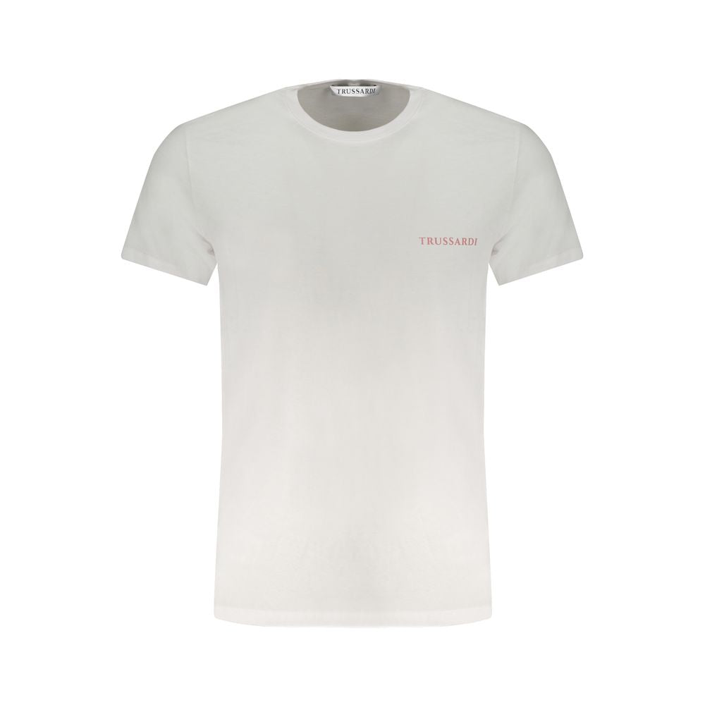 Trussardi White Cotton T-Shirt -   -  Trussardi.