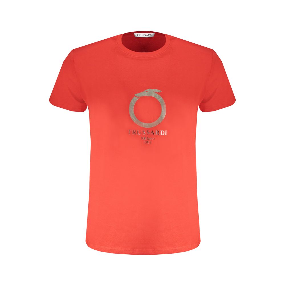 Trussardi Red Cotton T-Shirt -   -  Trussardi.