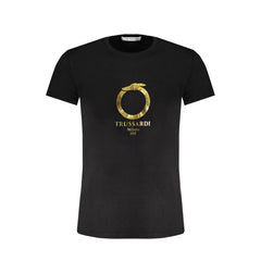Trussardi Black Cotton T-Shirt -   -  Trussardi.