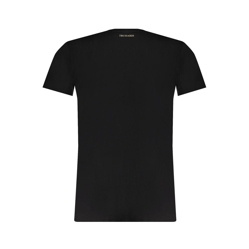 Trussardi Black Cotton T-Shirt -   -  Trussardi.