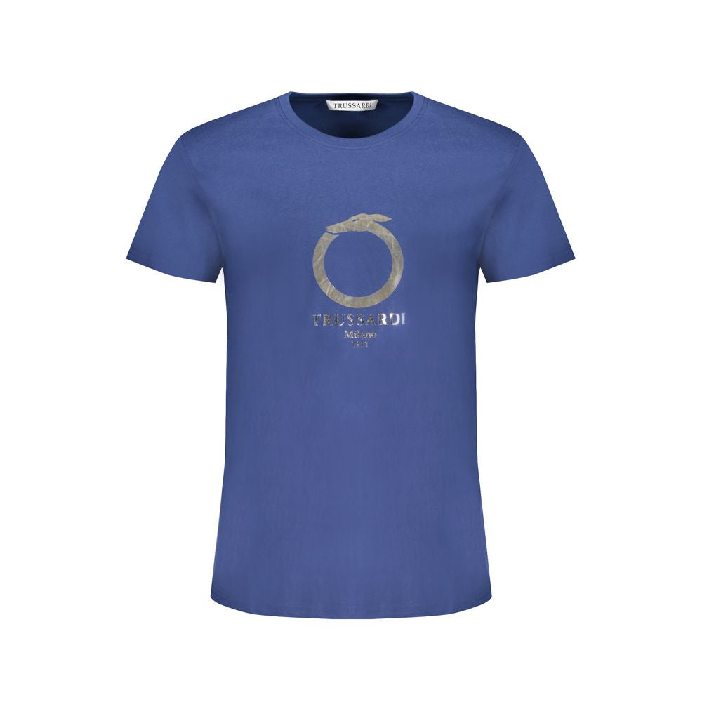 Trussardi Blue Cotton T-Shirt -   -  Trussardi.