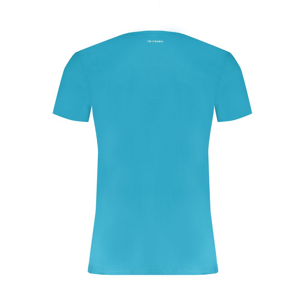 Trussardi Light Blue Cotton Men TShirt -   -  Trussardi.