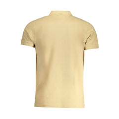 Cavalli Class Beige Cotton Polo Shirt -   -  Cavalli Class.