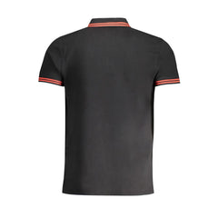 Cavalli Class Black Cotton Polo Shirt -   -  Cavalli Class.