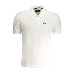 La Martina White Cotton Polo Shirt -   -  La Martina.