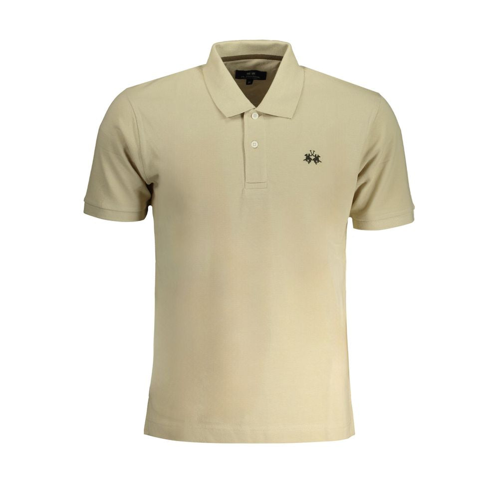 La Martina Beige Cotton Polo Shirt -   -  La Martina.