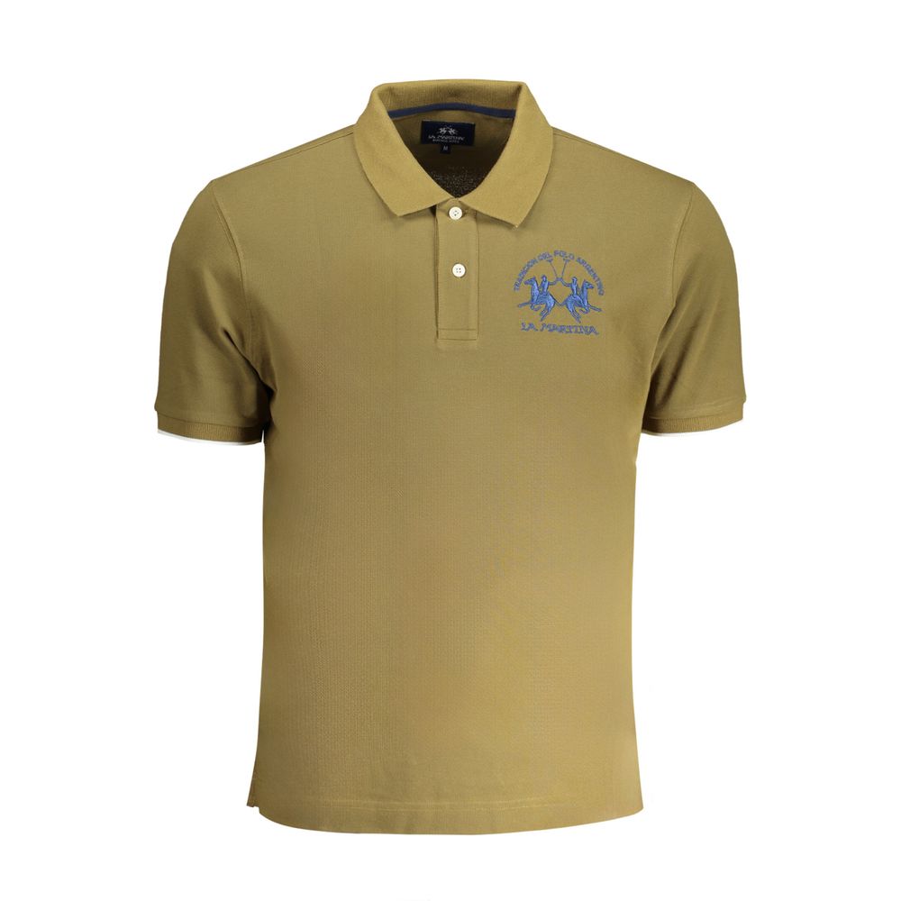 La Martina Green Cotton Polo Shirt -   -  La Martina.