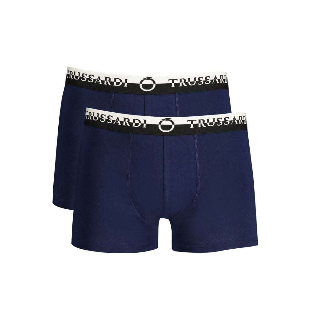 Trussardi Blue Cotton Underwear -   -  Trussardi.