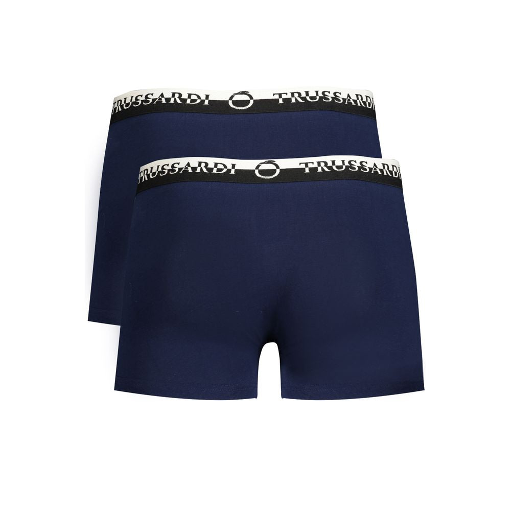 Trussardi Blue Cotton Underwear -   -  Trussardi.