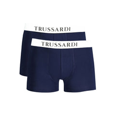 Trussardi Blue Cotton Underwear -   -  Trussardi.