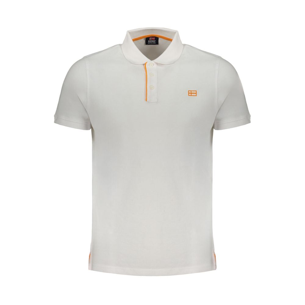Norway 1963 White Cotton Polo Shirt -   -  Norway 1963.